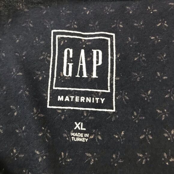 GAP navy blue maternity long sleeve blouse size XL - Picture 3 of 8